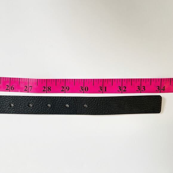 Talbots Genuine Italian Textured Black Leather Belt/S - Picture 7 of 7